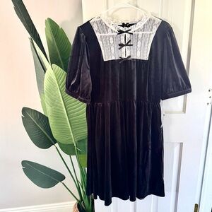 ModCloth NWT Velvet Lace Mini Dress